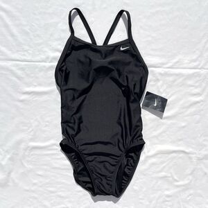 Nike One Piece Swimsuit Women’s 8 / 34 Black Racing Lap Swimming